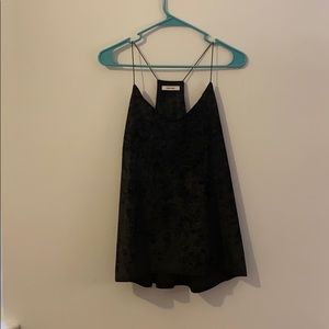 Black velvet tank